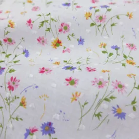 130CM REMNANT Dressmaking Ditsy Floral Swiss Knot Cotton