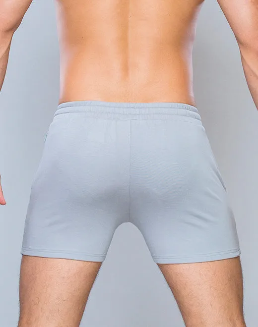 4” Jersey Shorts - Grey White