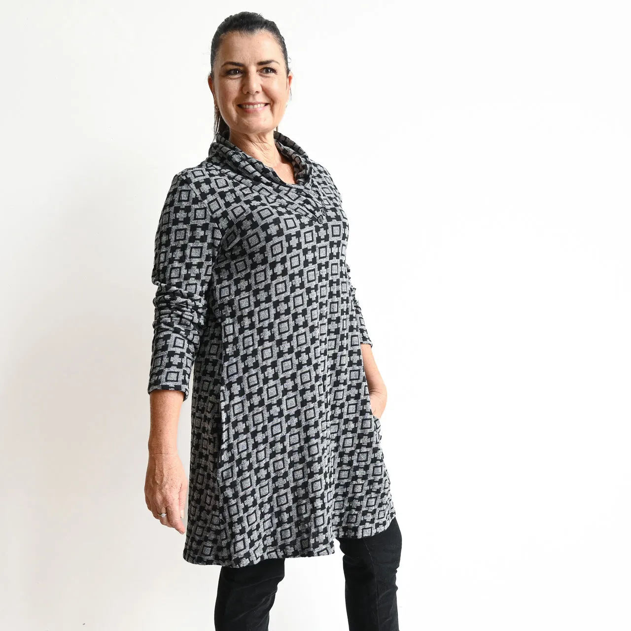 A-line Winter Tunic Top by Orientique Australia - Mozart - 22921