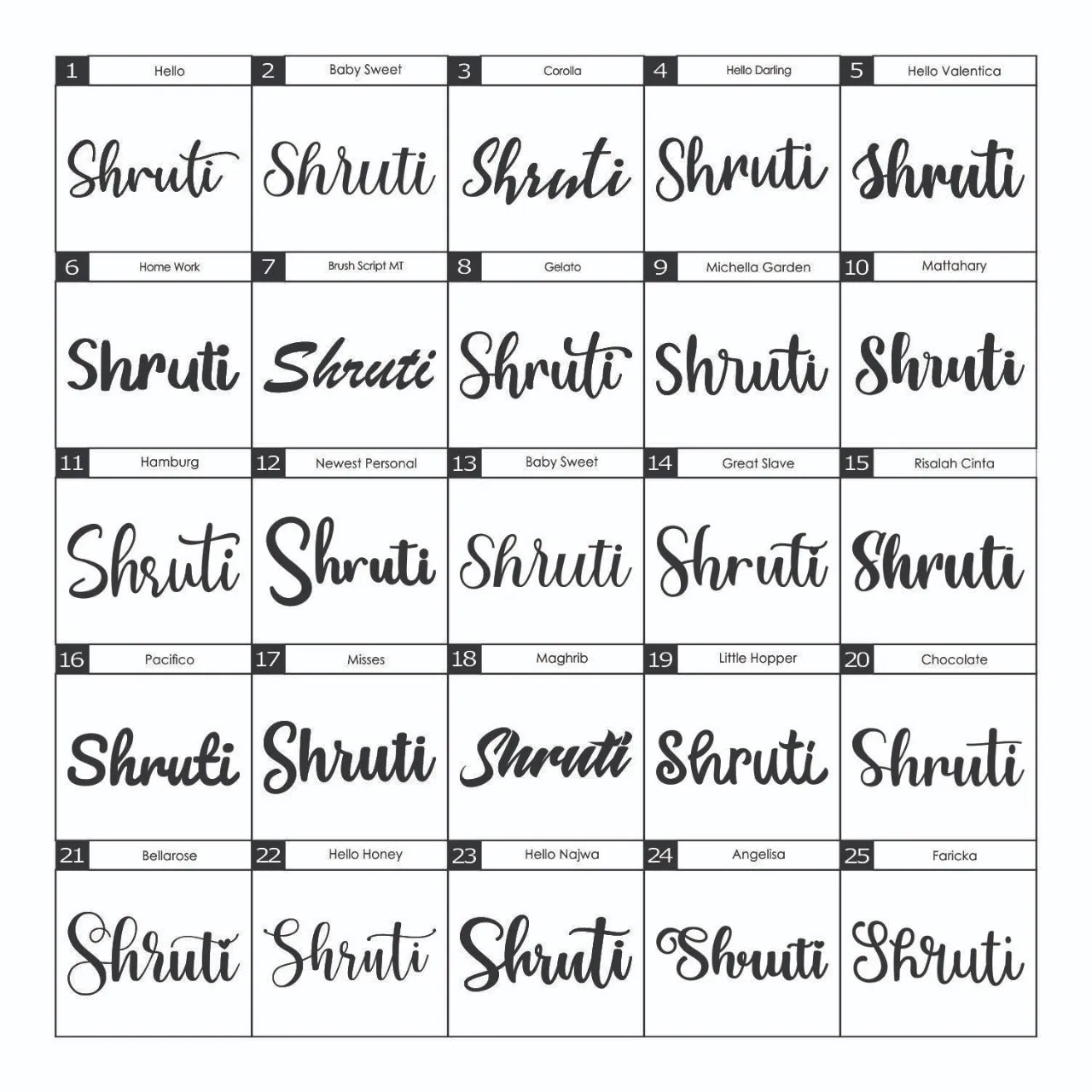 Acrylic Name Cutout