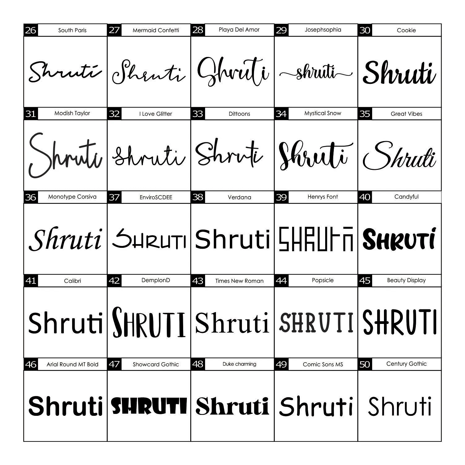Acrylic Name for Backdrop
