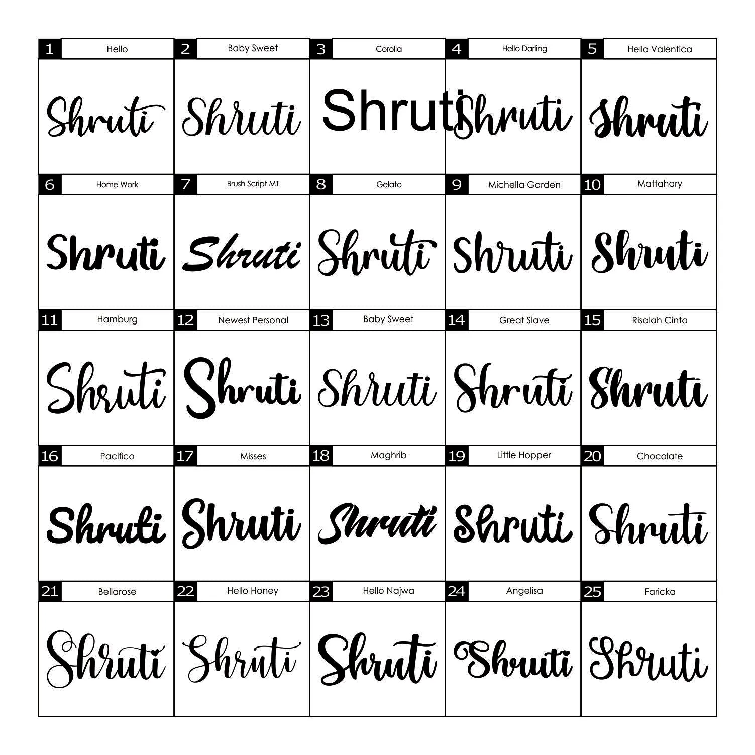 Acrylic Name for Backdrop