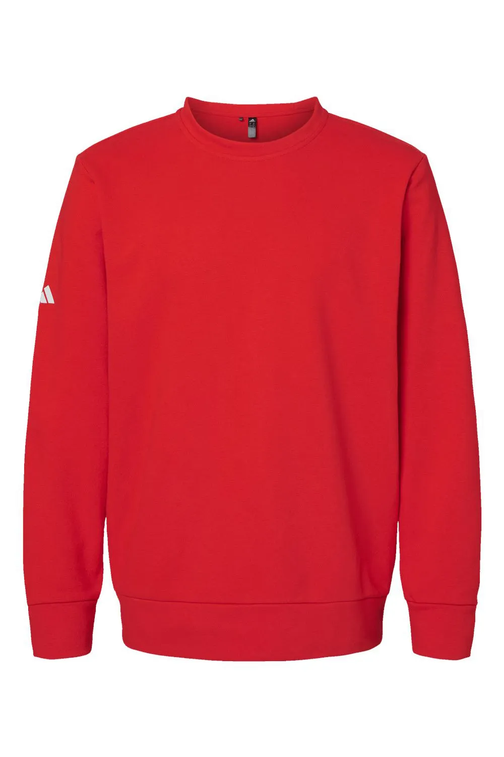 Adidas Mens Fleece Crewneck Sweatshirt - Red - NEW