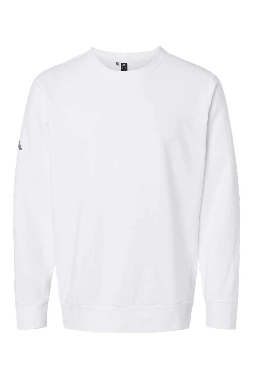 Adidas Mens Fleece Crewneck Sweatshirt - White - NEW