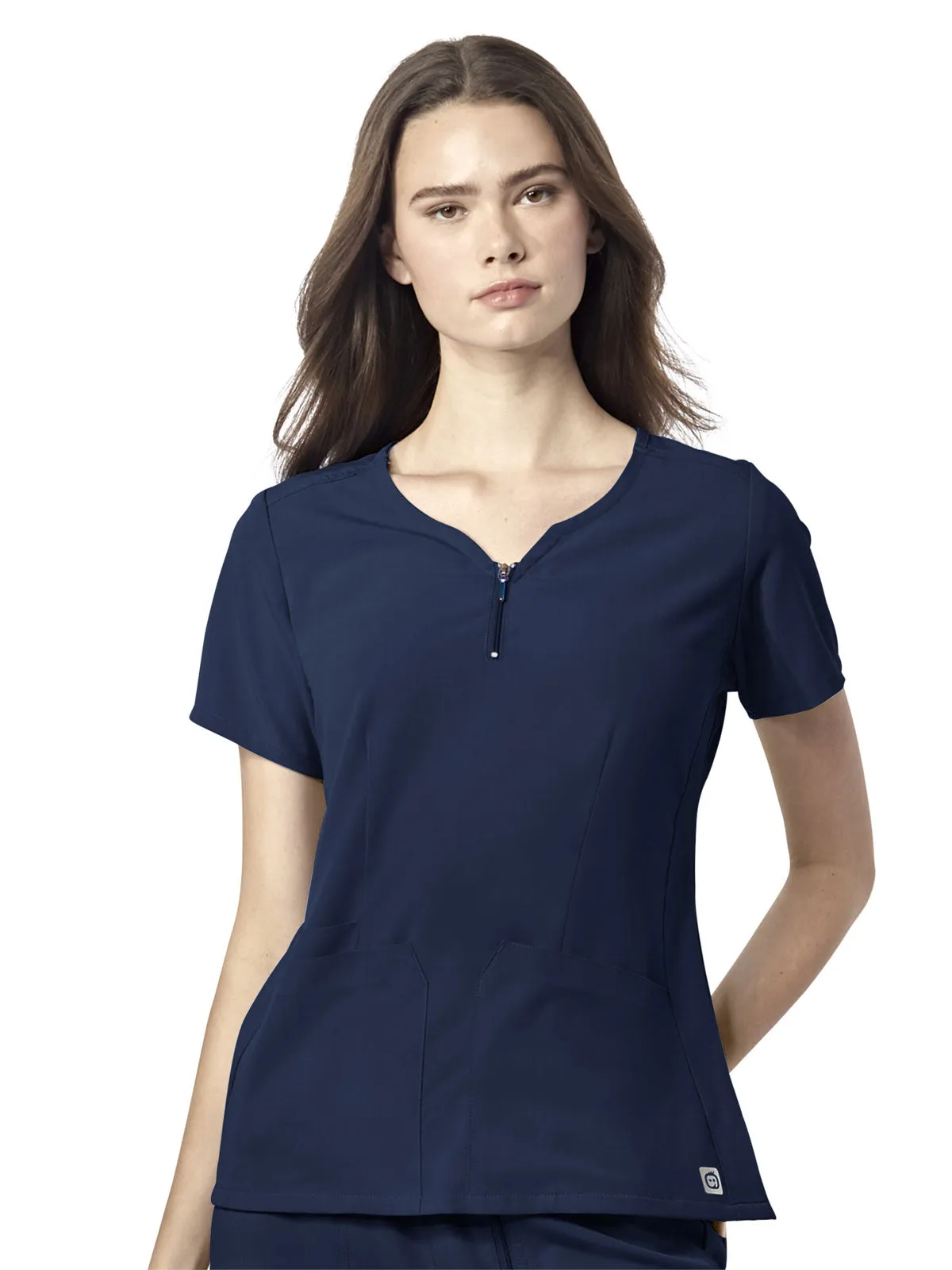 Aero - Women's Quarter Zip Notch Neck Top