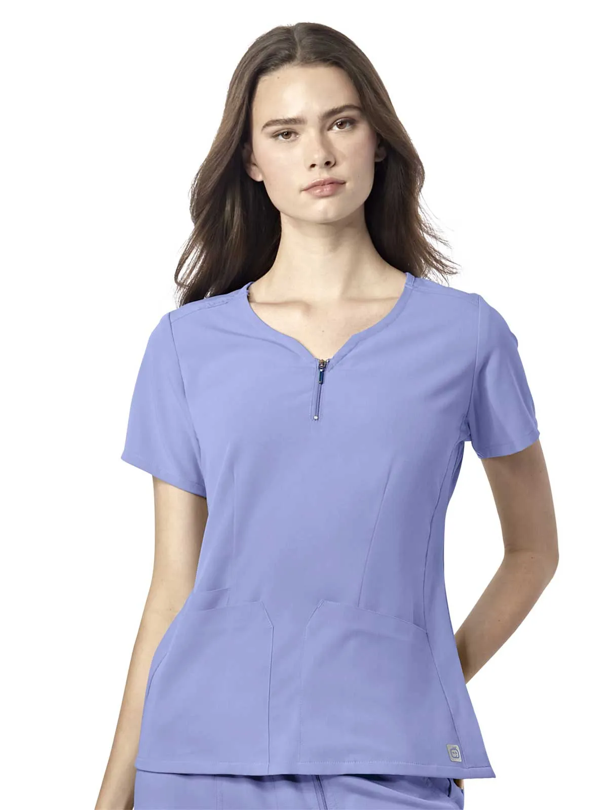 Aero - Women's Quarter Zip Notch Neck Top