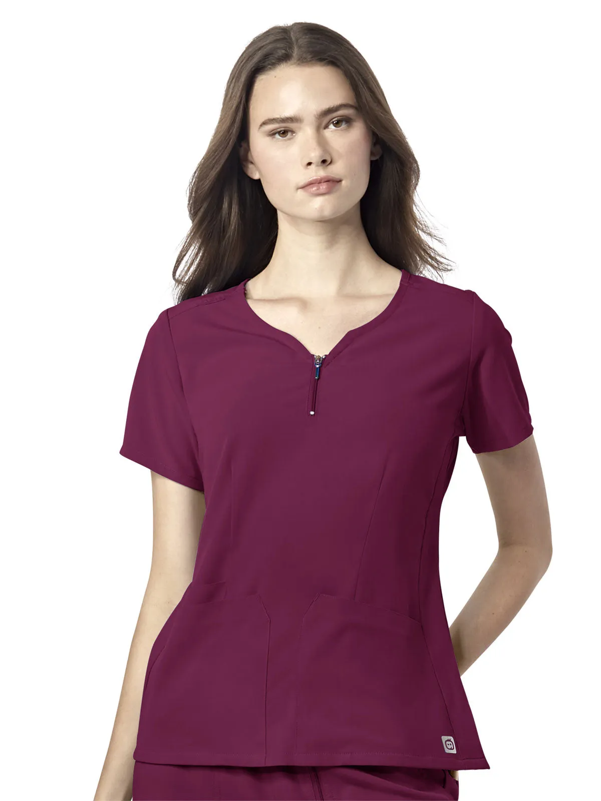 Aero - Women's Quarter Zip Notch Neck Top