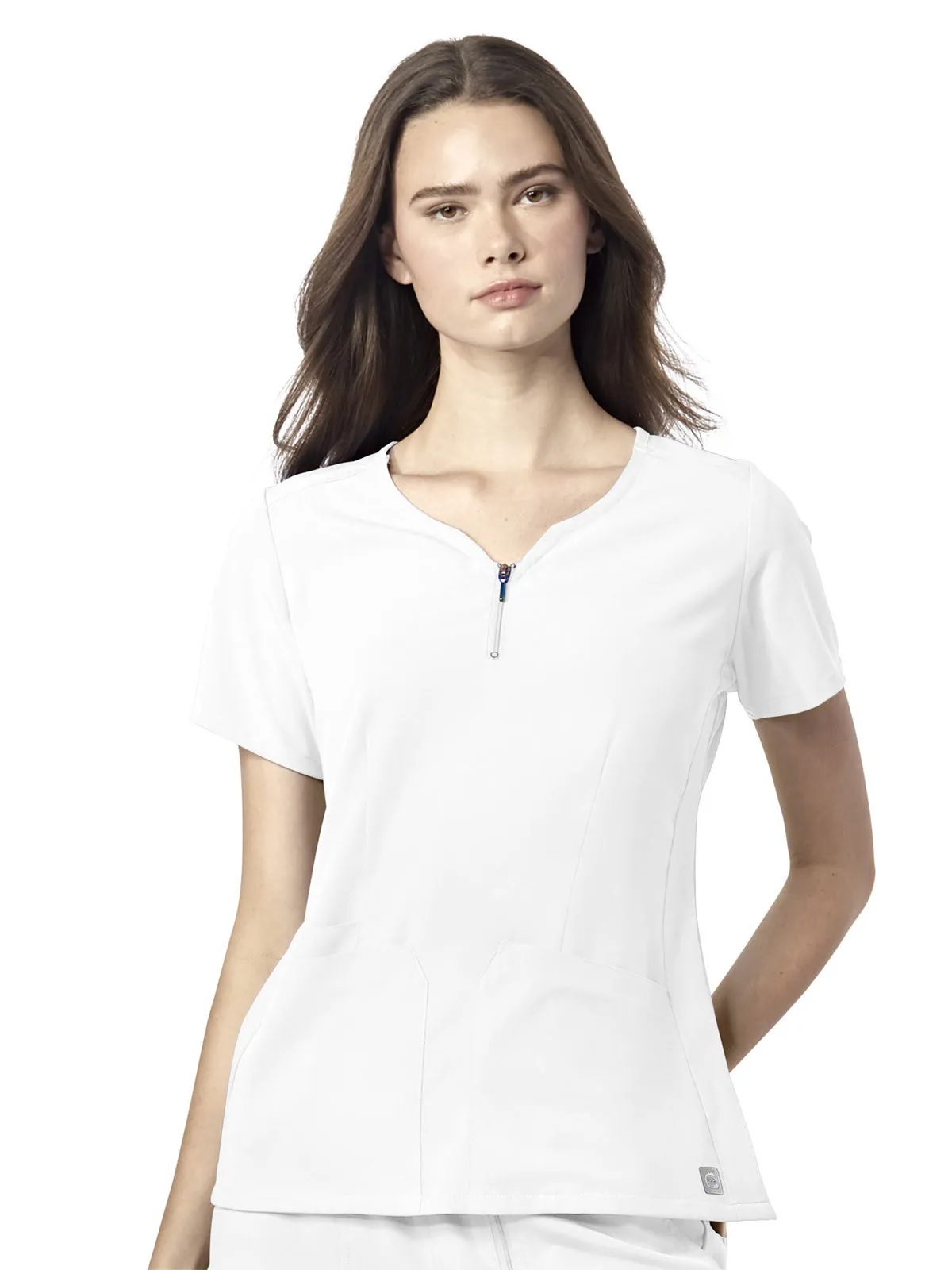 Aero - Women's Quarter Zip Notch Neck Top