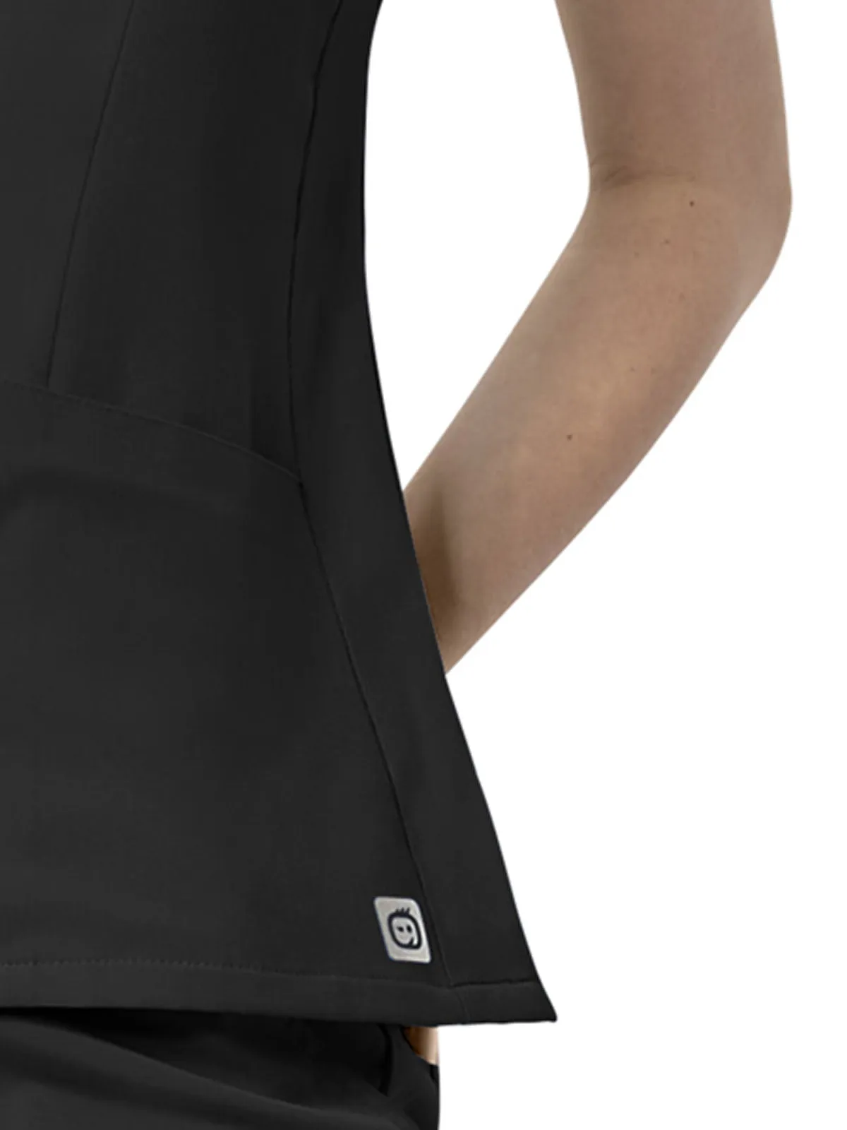 Aero - Women's Quarter Zip Notch Neck Top