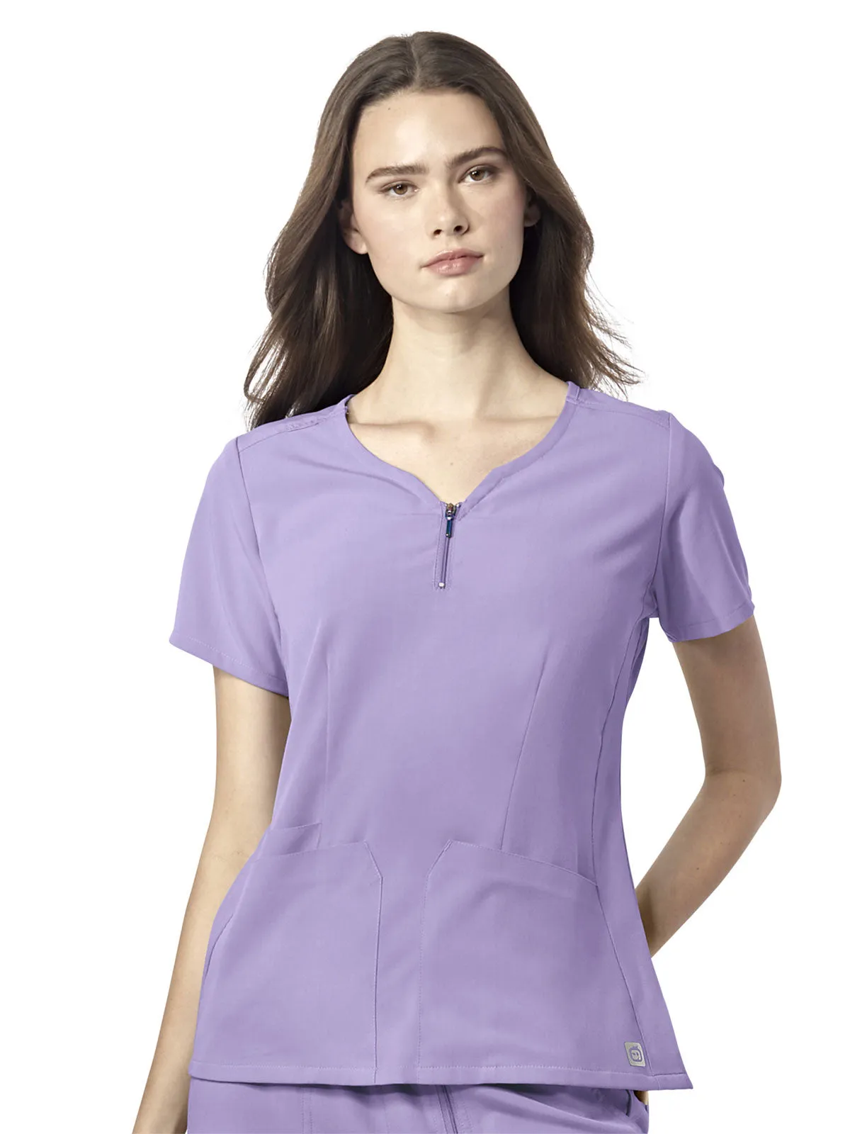 Aero - Women's Quarter Zip Notch Neck Top