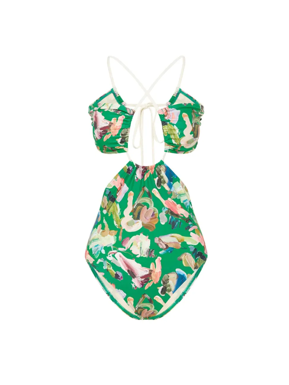 Alemais Arlo Cutout One Piece in Forrest