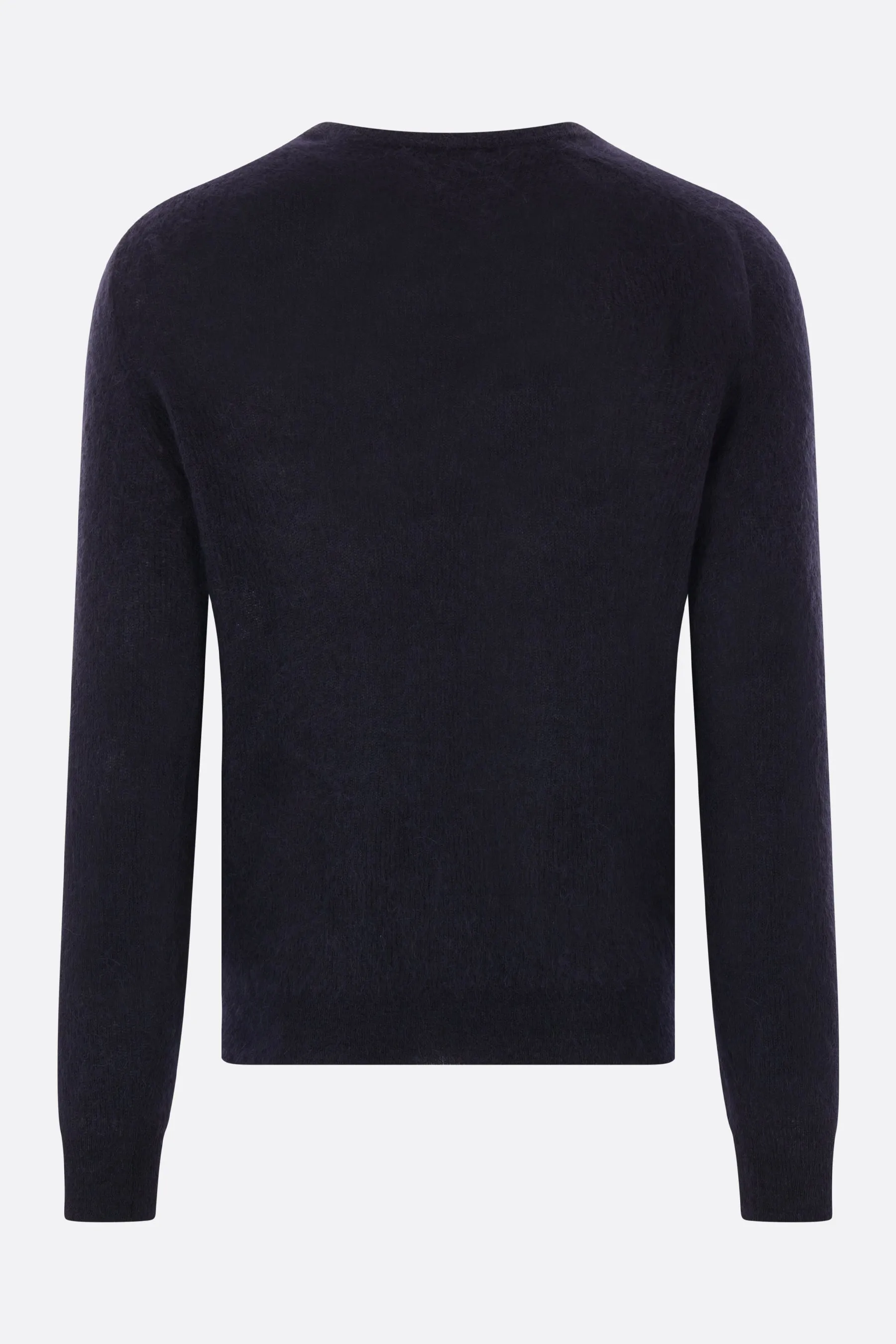 alpaca sheer knit shirt pullover