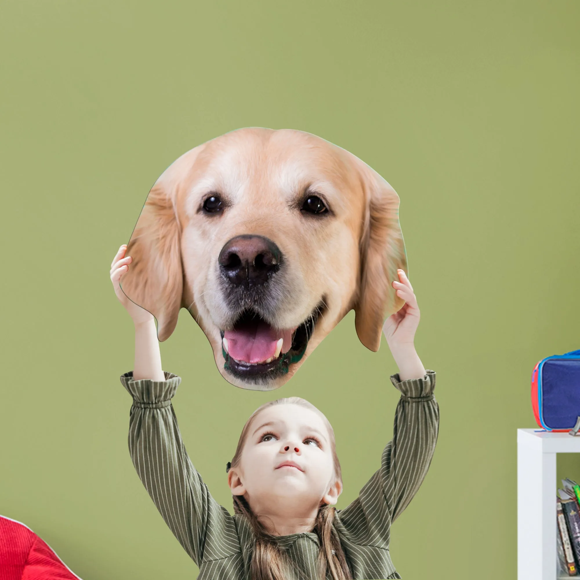 Animals: Golden Retriever Foam Core Cutout - Big Head
