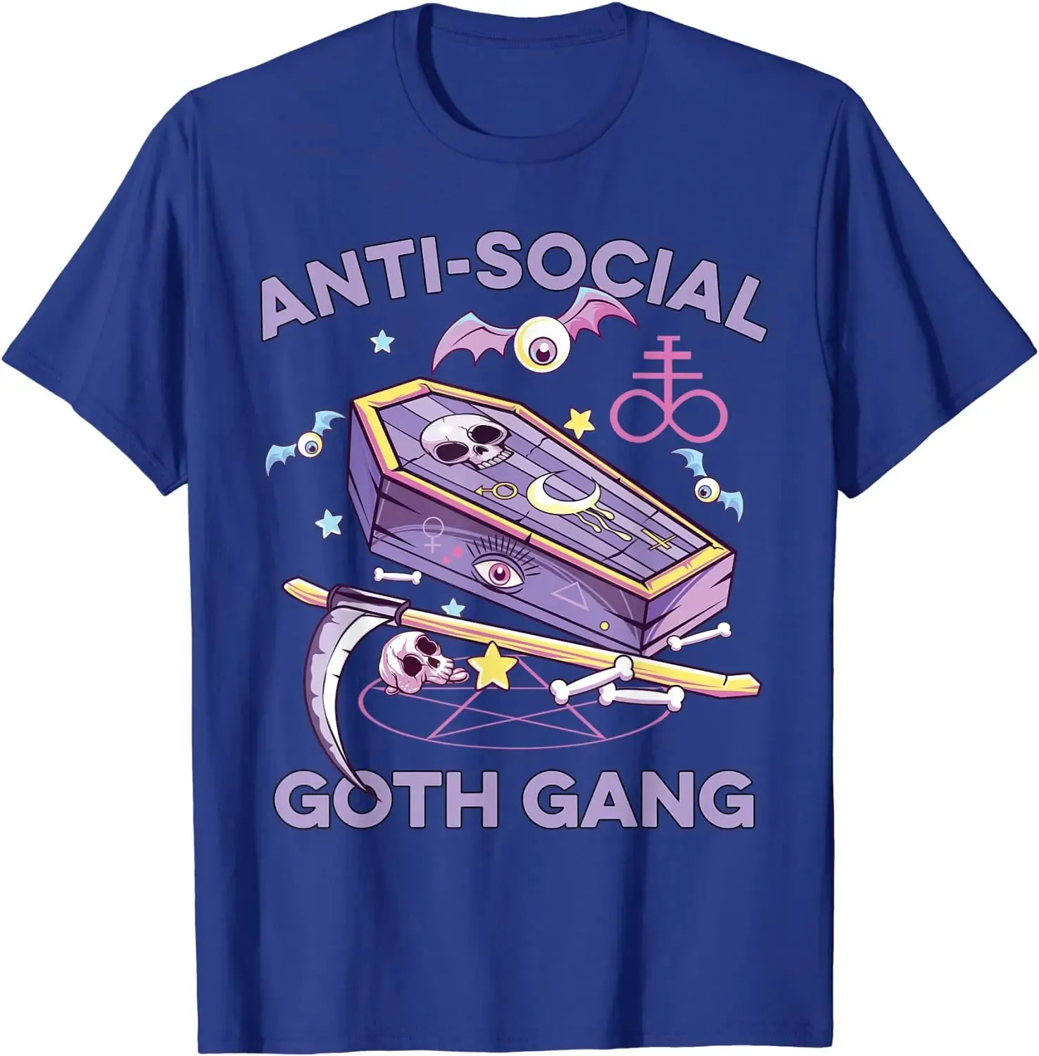 Anti-Social Pastel Goth Gang Alternative Aesthetic Nu Goth T-Shirt