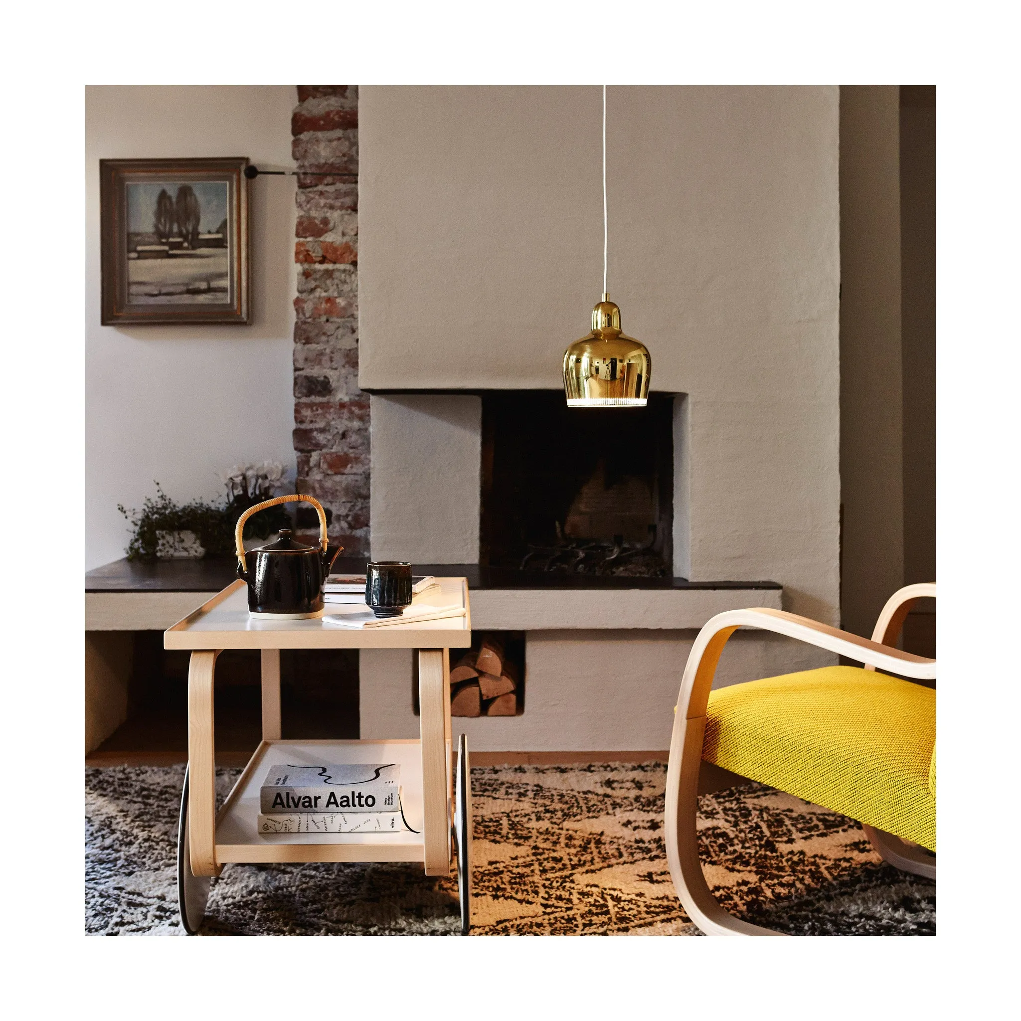 Artek Aalto Golden Bell A330S Pendant Light - Chrome