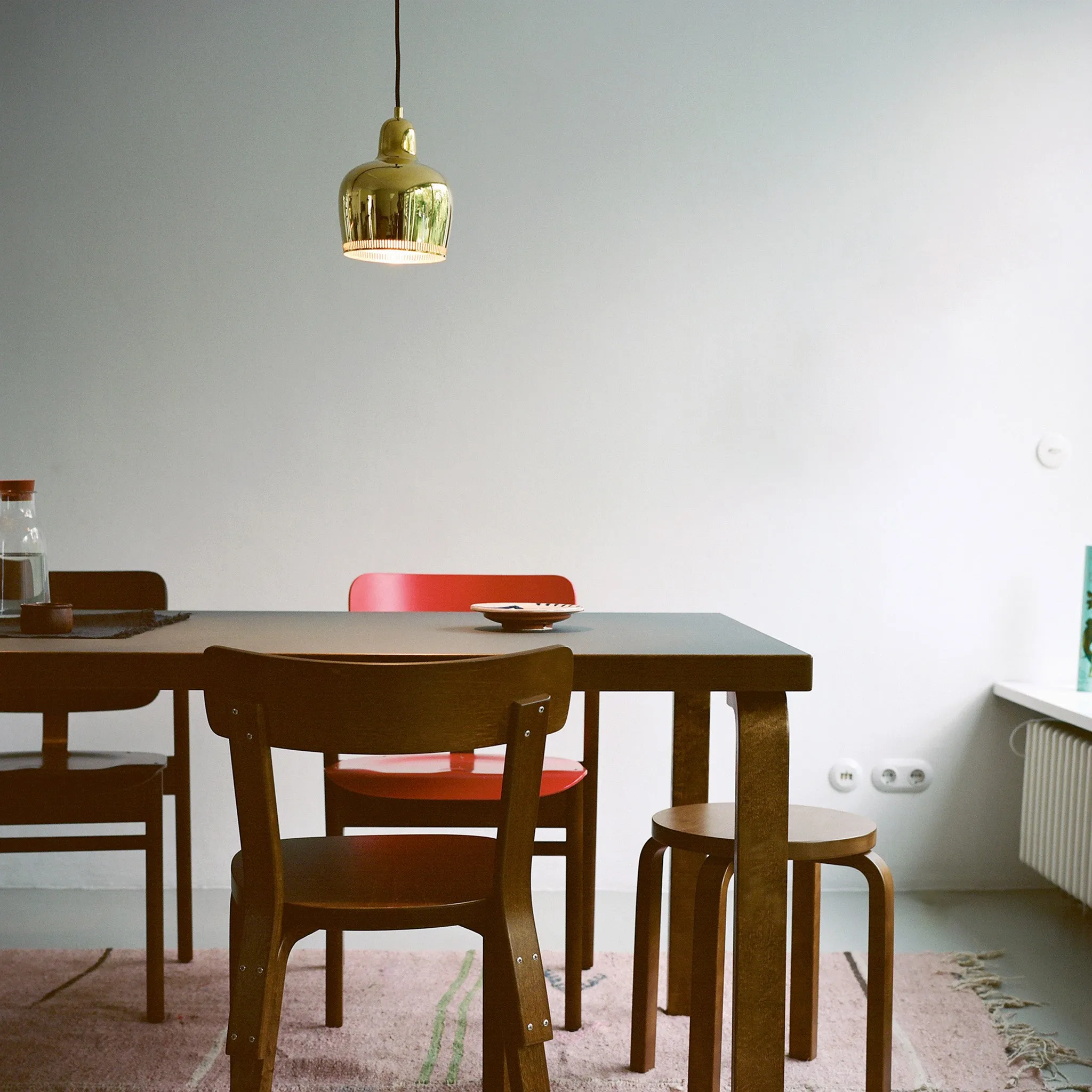 Artek Aalto Golden Bell A330S Pendant Light - Chrome