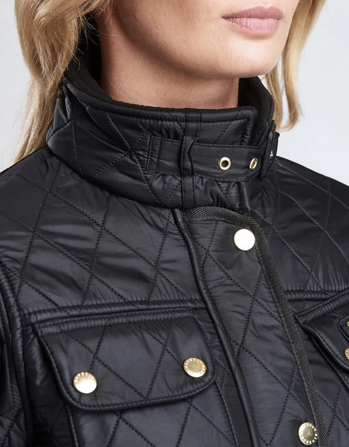 BARBOUR INTERNATIONAL POLARQUILT JACKET BLACK