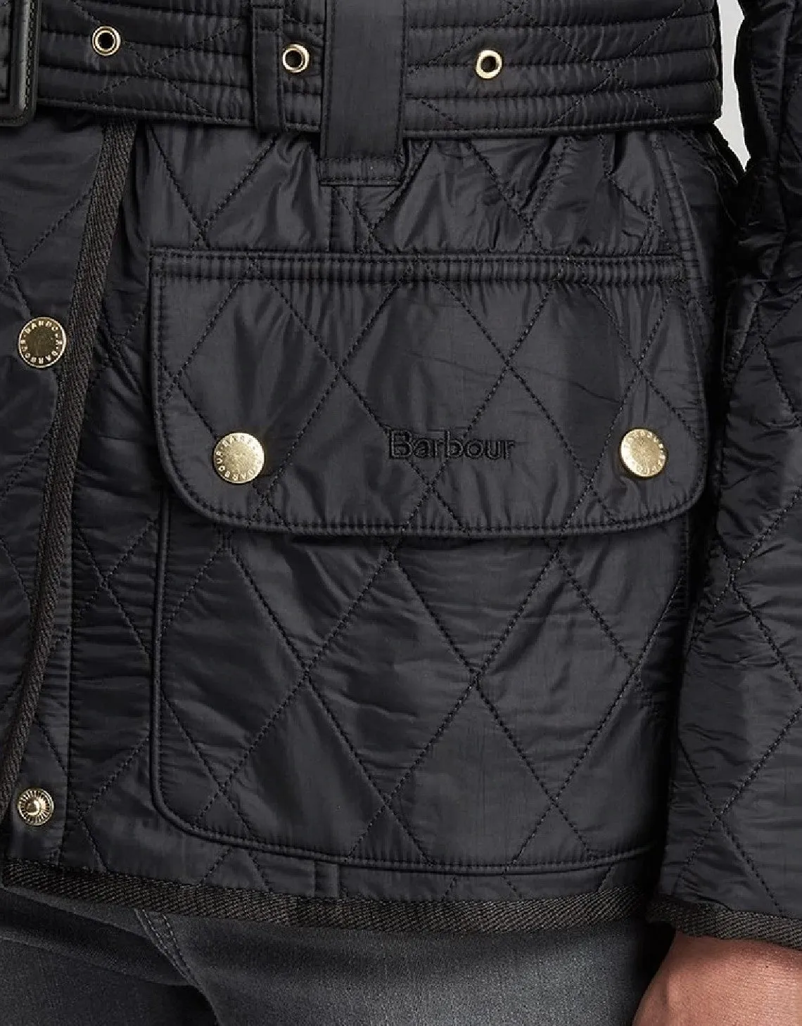 BARBOUR INTERNATIONAL POLARQUILT JACKET BLACK