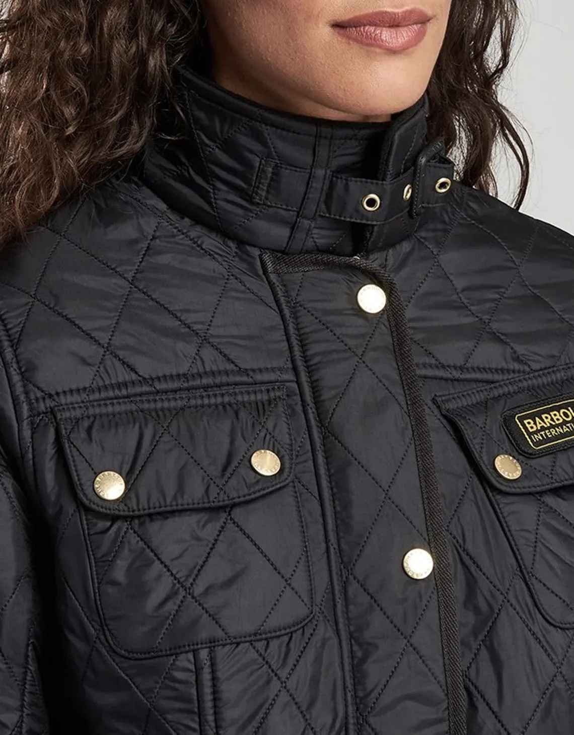 BARBOUR INTERNATIONAL POLARQUILT JACKET BLACK