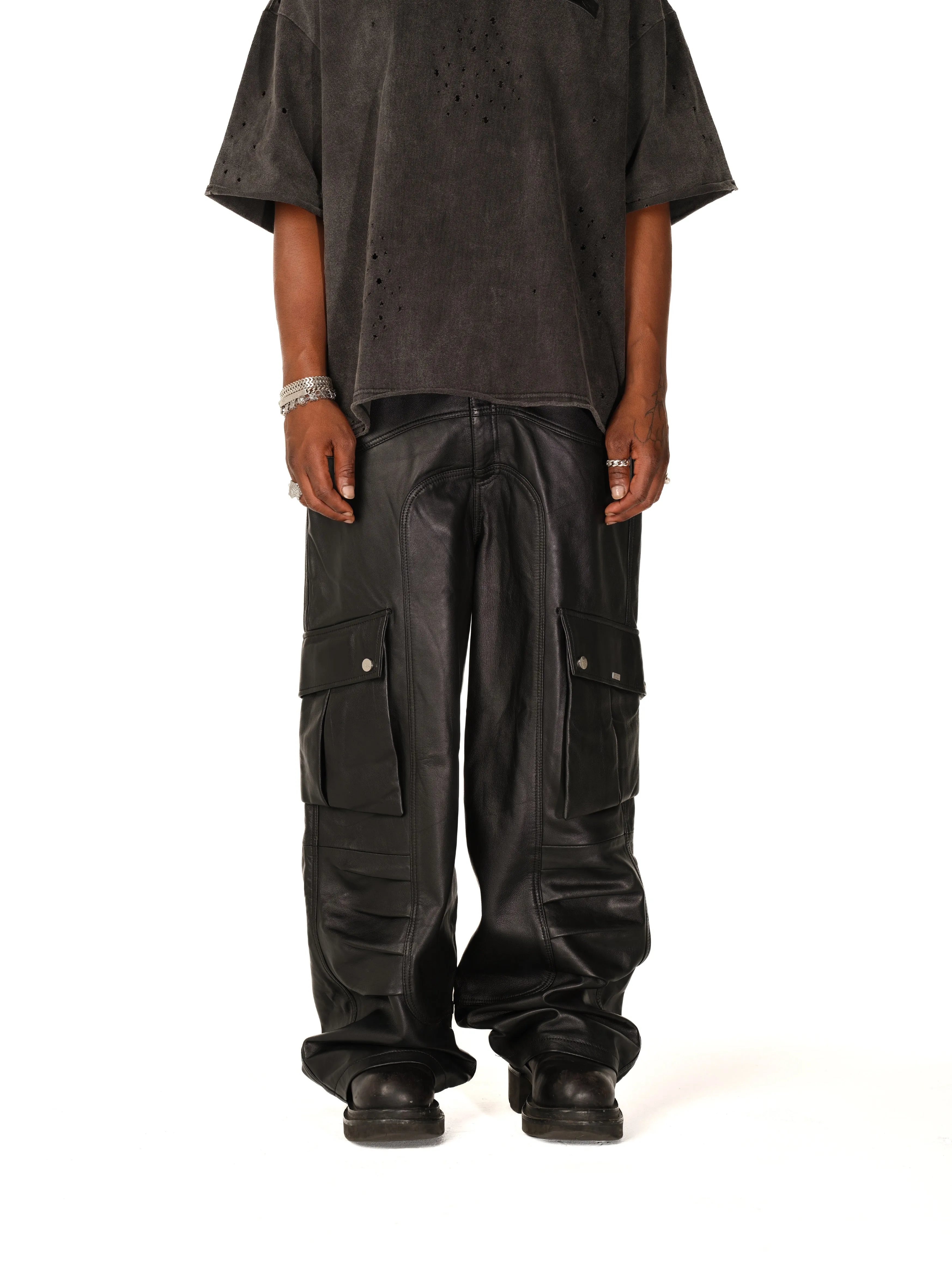 Belmont Cargo Pants (Leather)