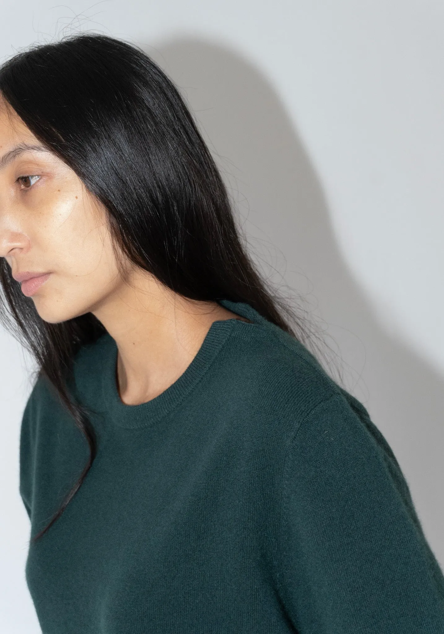 Cashmere Be Classic Sweater in Forest