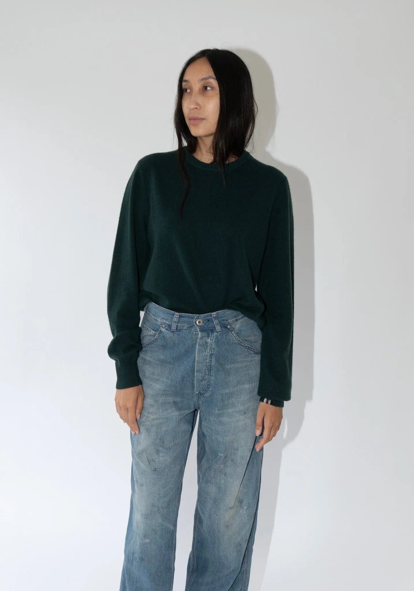Cashmere Be Classic Sweater in Forest