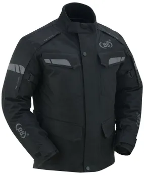 Daniel Smart Advance Touring Textile Motorcycle Jacket for Men - Black