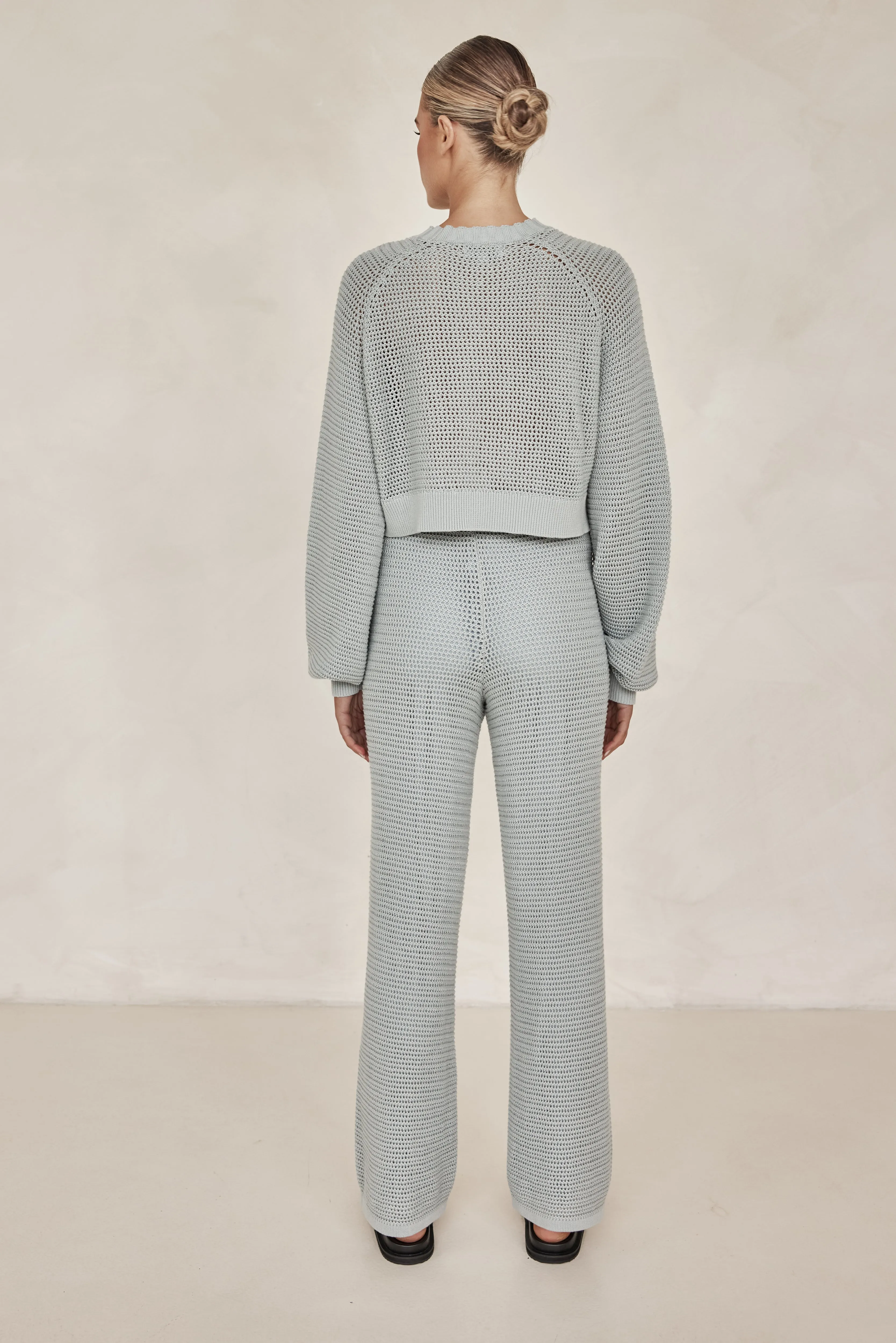 Della Knit Pant (Blue)