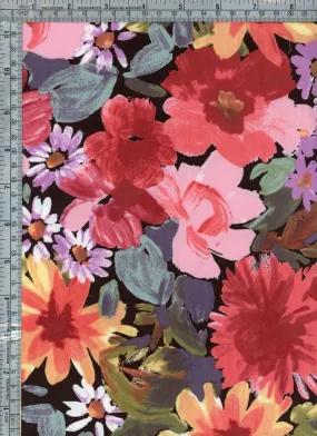FLORAL BOUQUET PRINTED ON DBP / DTY BRUSHED [NFF220416-009]