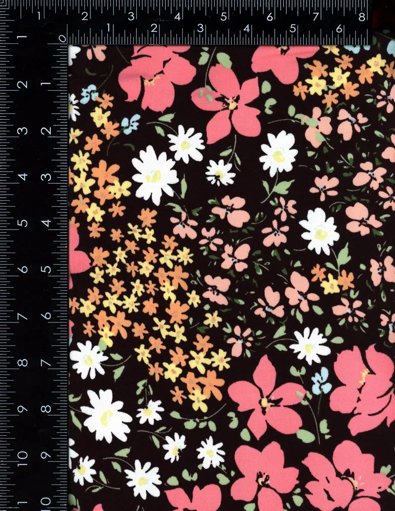 FLORAL PATCH PRINTED ON DBP | DTY BRUSHED [NFF220304-009]