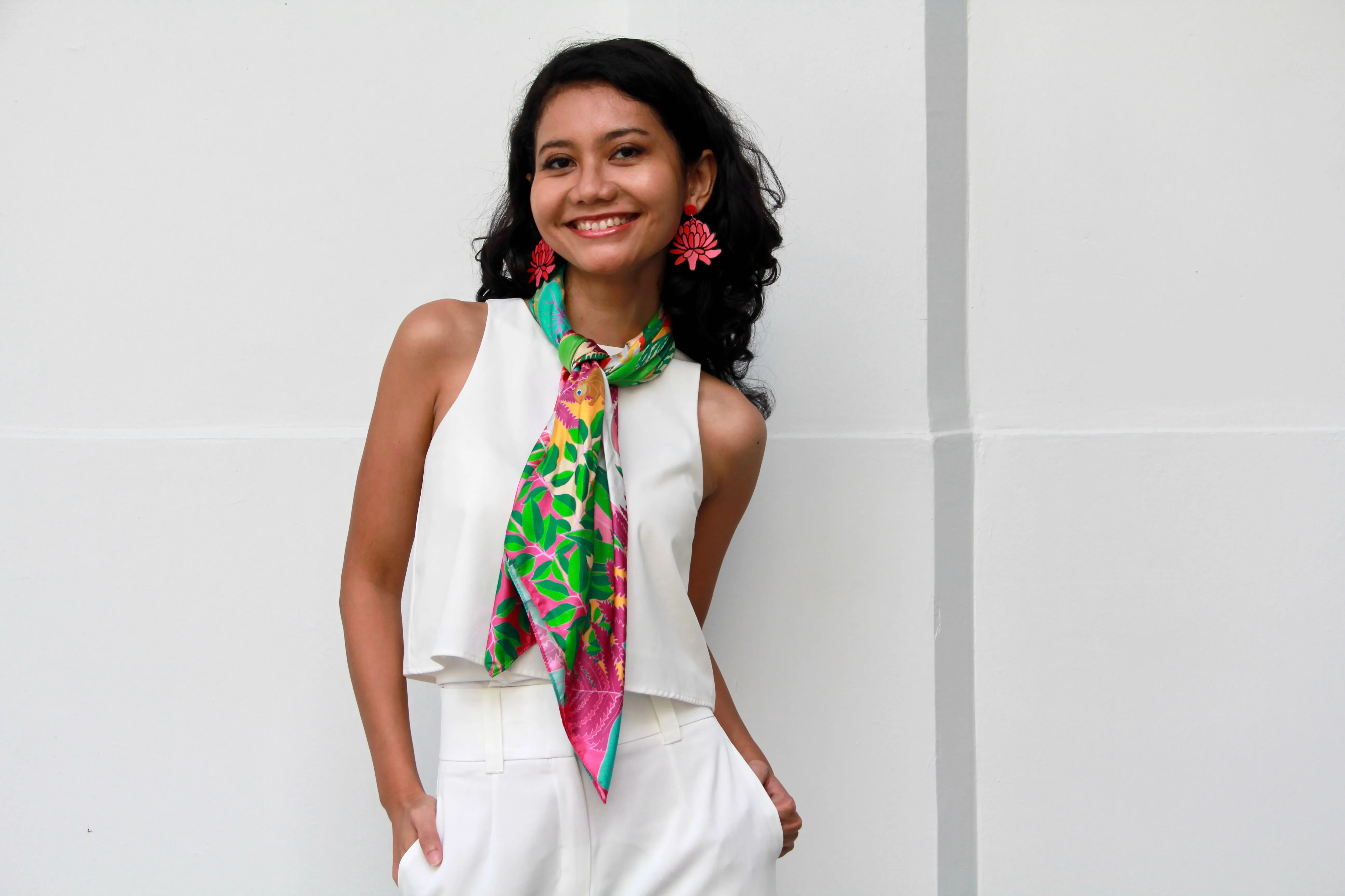 Fort Canning Hill Silk Scarf