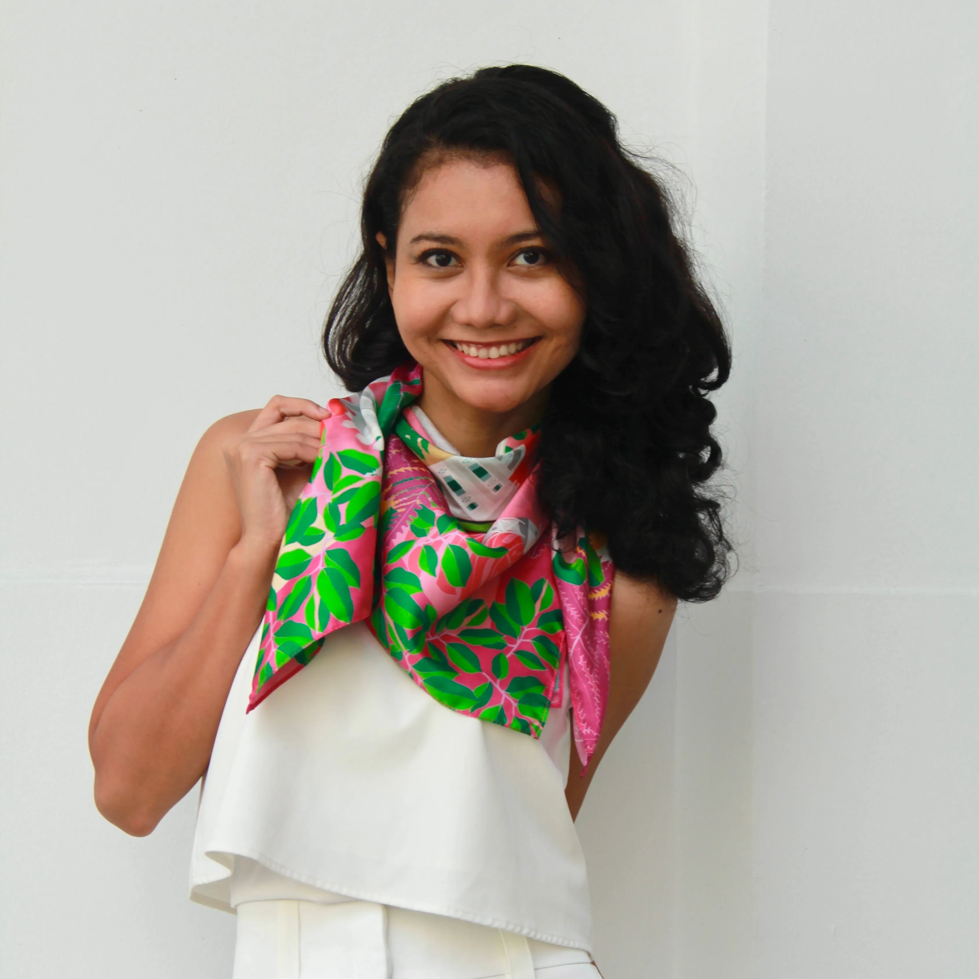 Fort Canning Hill Silk Scarf