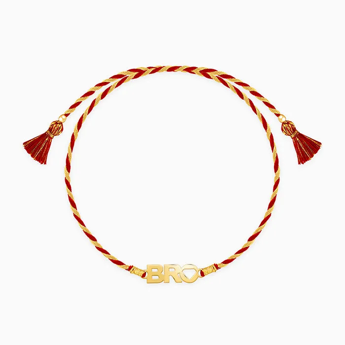 Golden Perfect BRO Rakhi