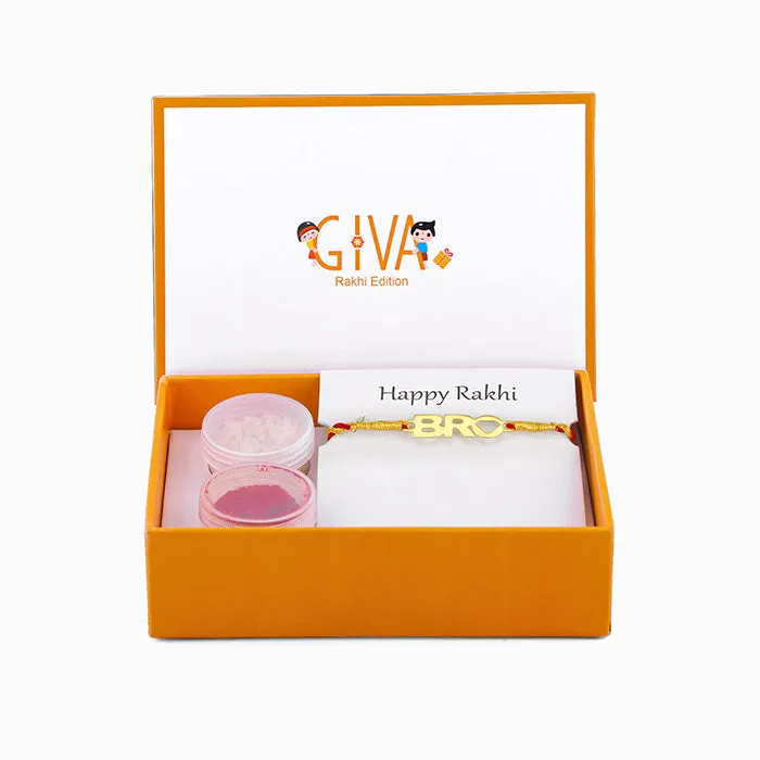 Golden Perfect BRO Rakhi