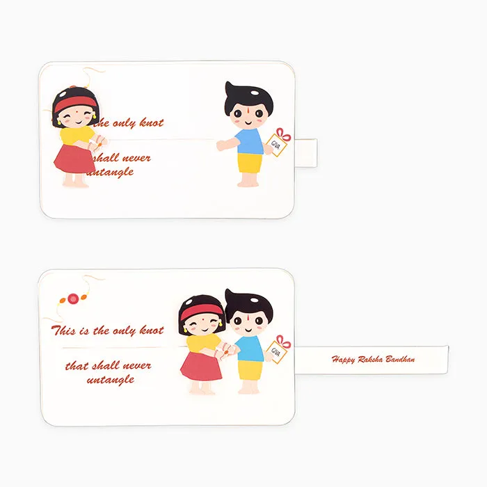 Golden Perfect BRO Rakhi