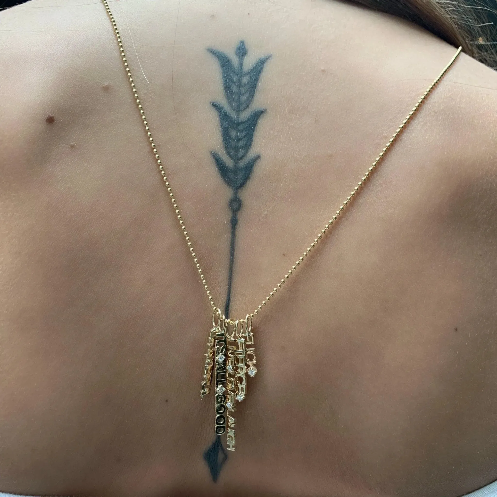 Golden Word Charms