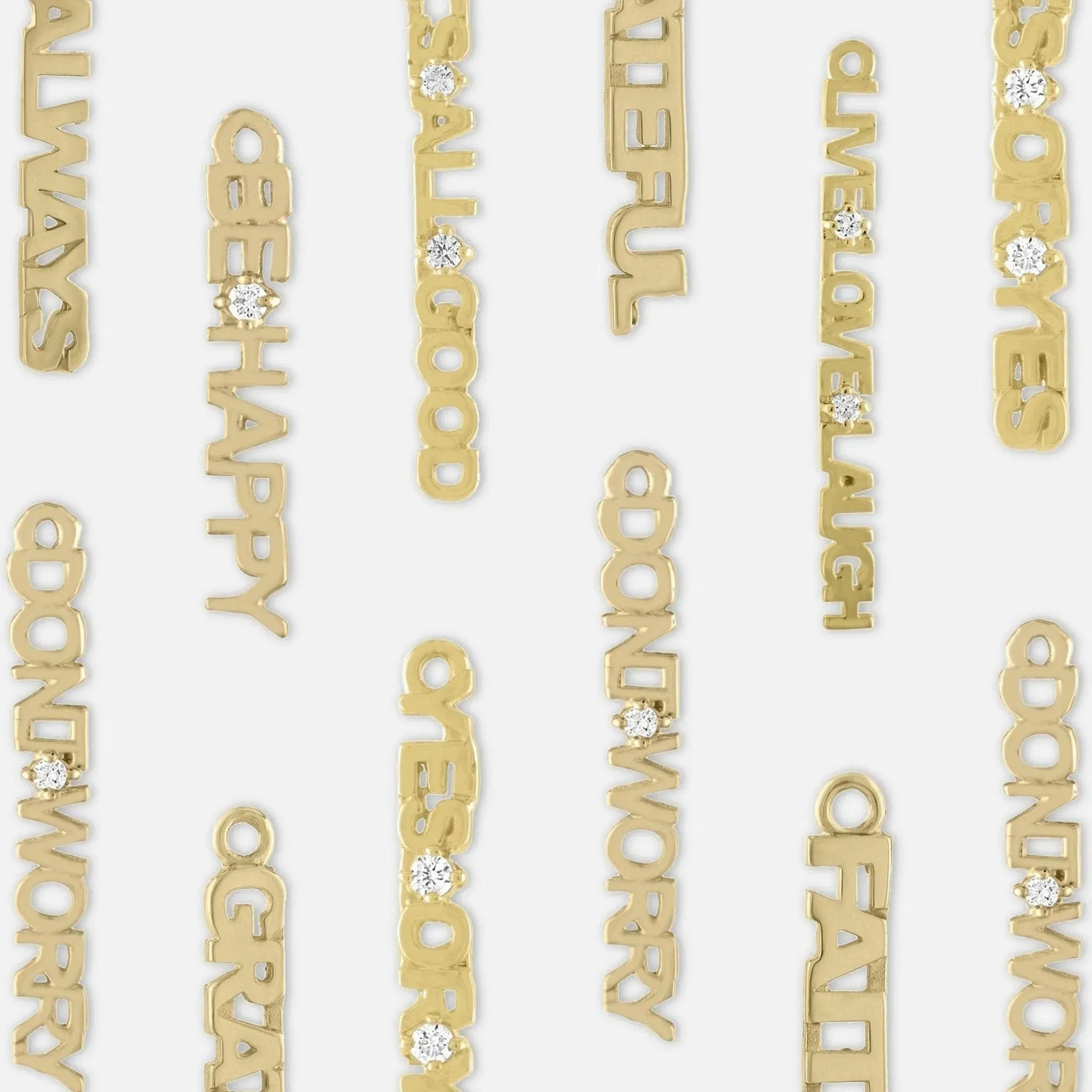 Golden Word Charms