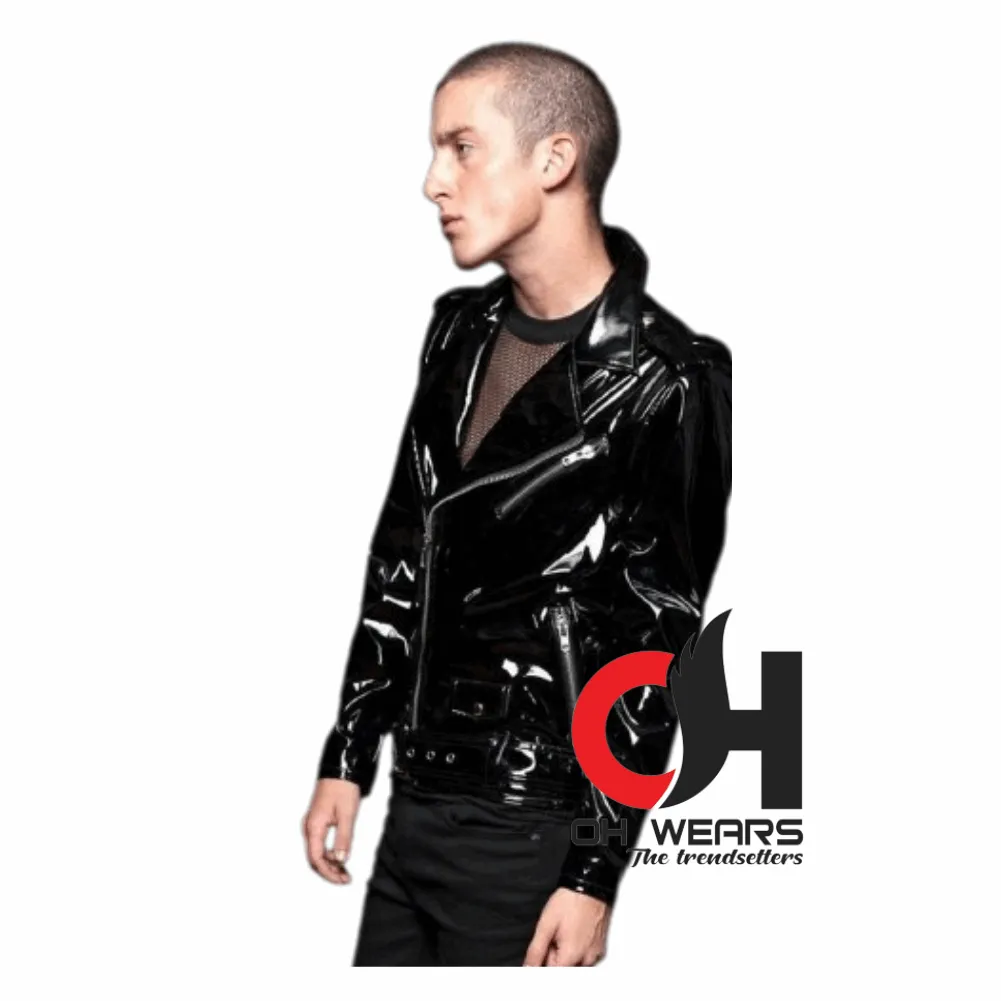 Gothic Black PVC Vinyl Jacket