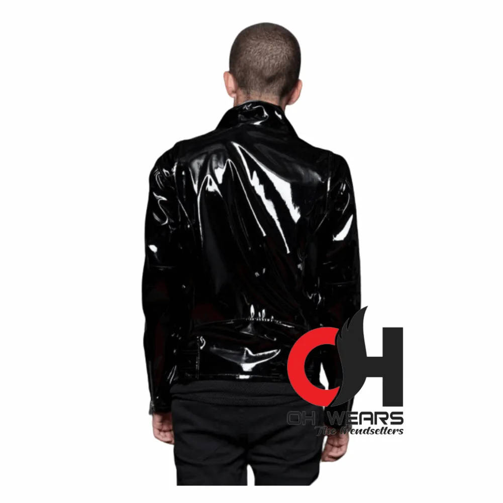 Gothic Black PVC Vinyl Jacket