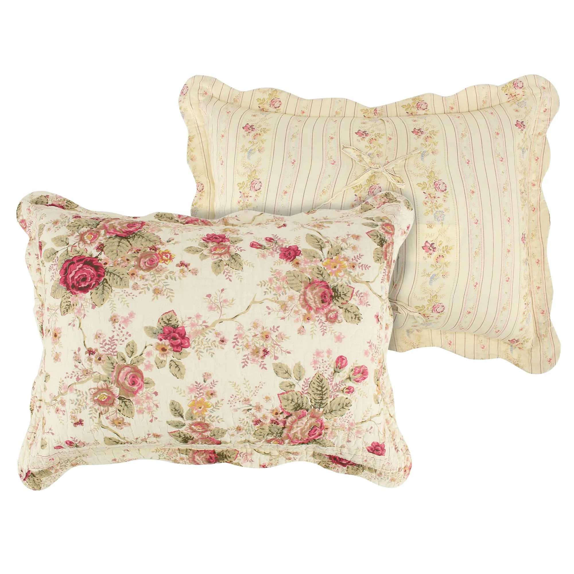 Greenland Home Antique Rose Full/Queen Quilt Set