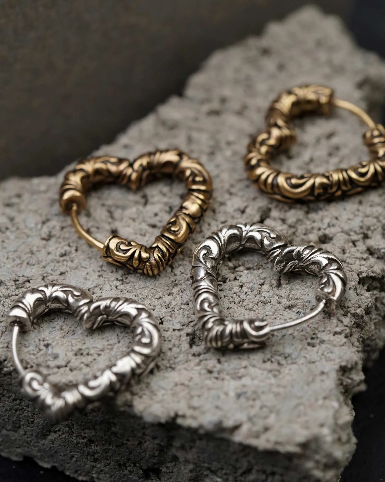 Gregoria Heart Earrings
