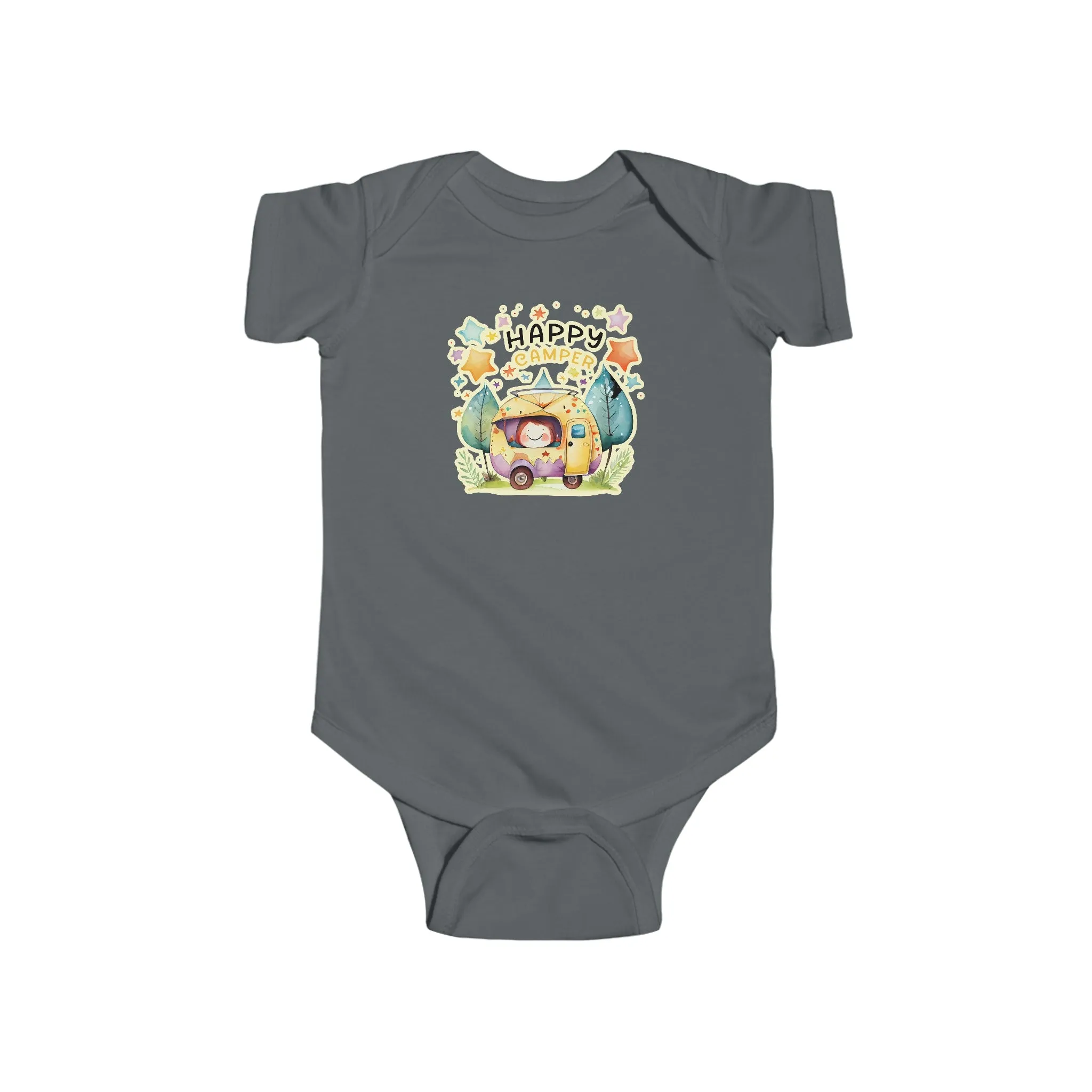 Happy Camper Infant Fine Jersey Bodysuit