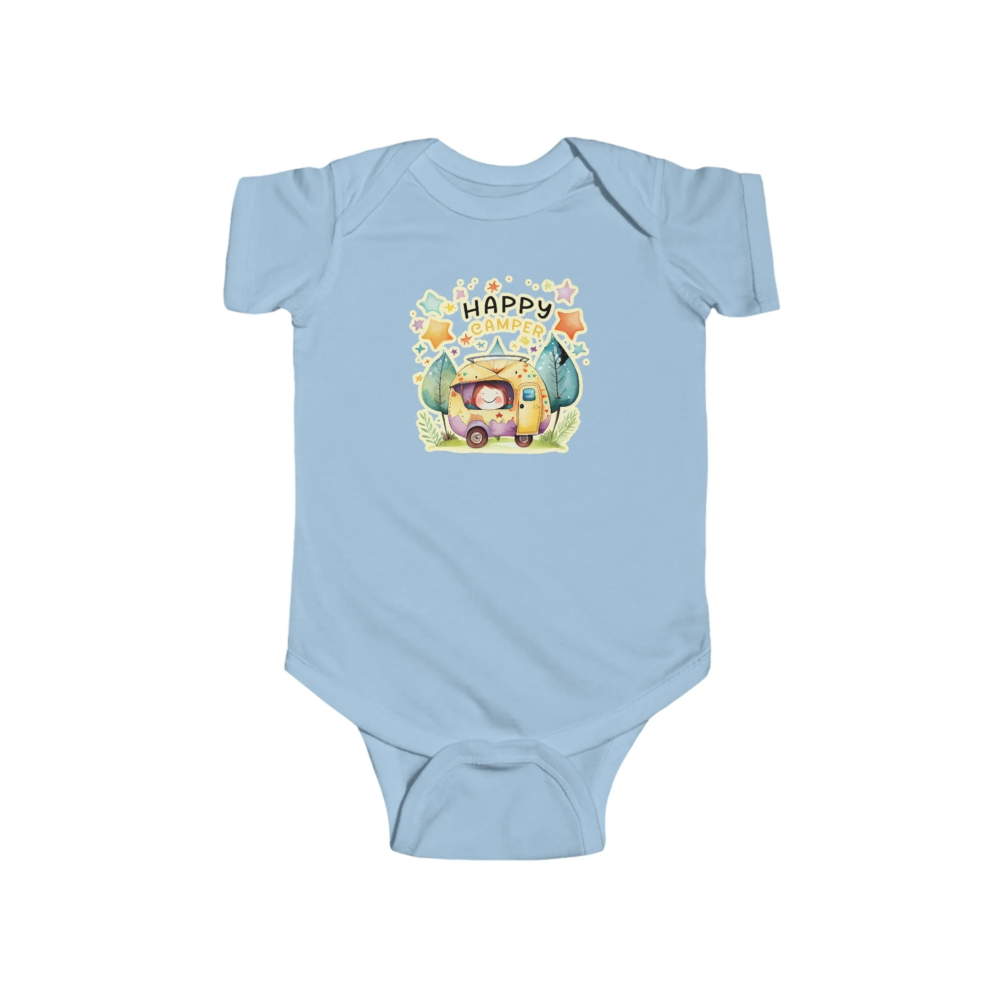 Happy Camper Infant Fine Jersey Bodysuit