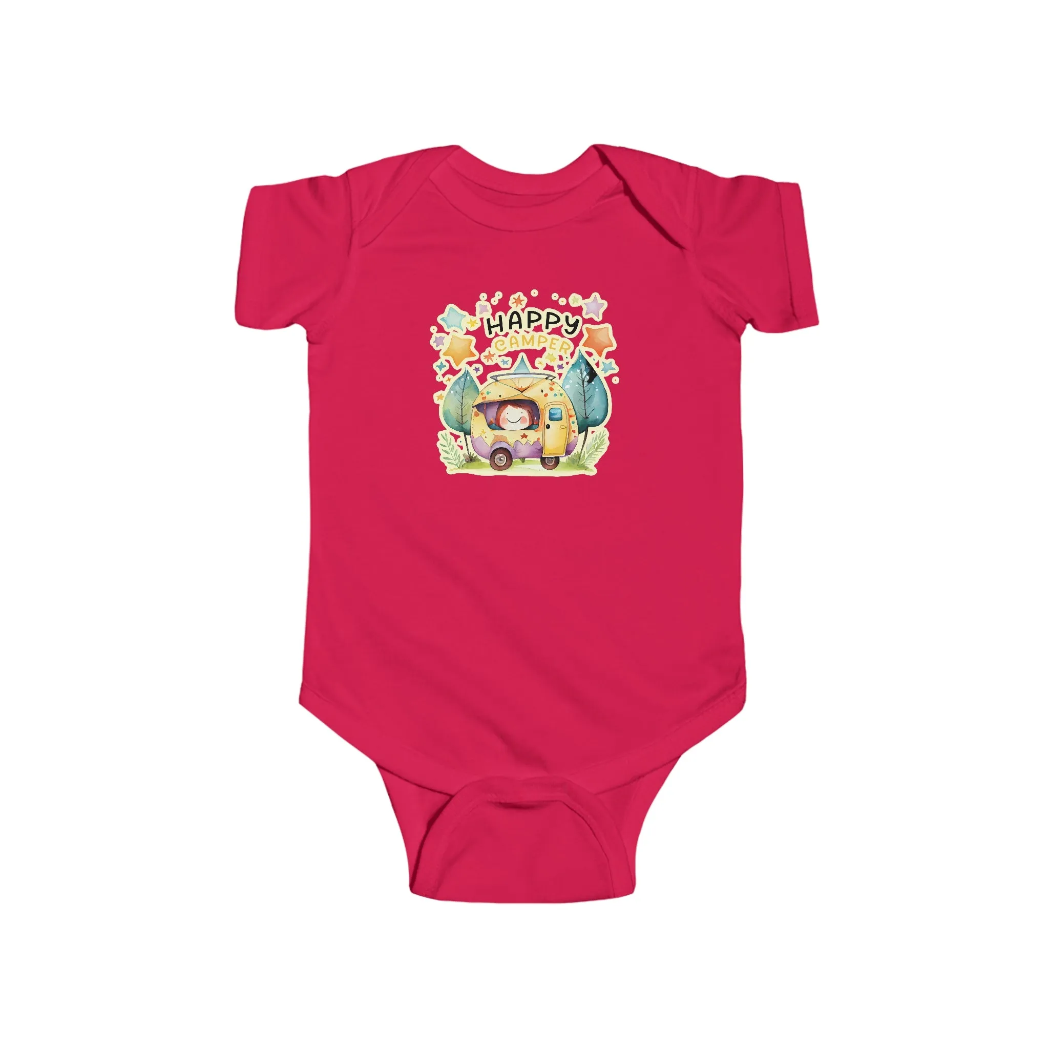 Happy Camper Infant Fine Jersey Bodysuit