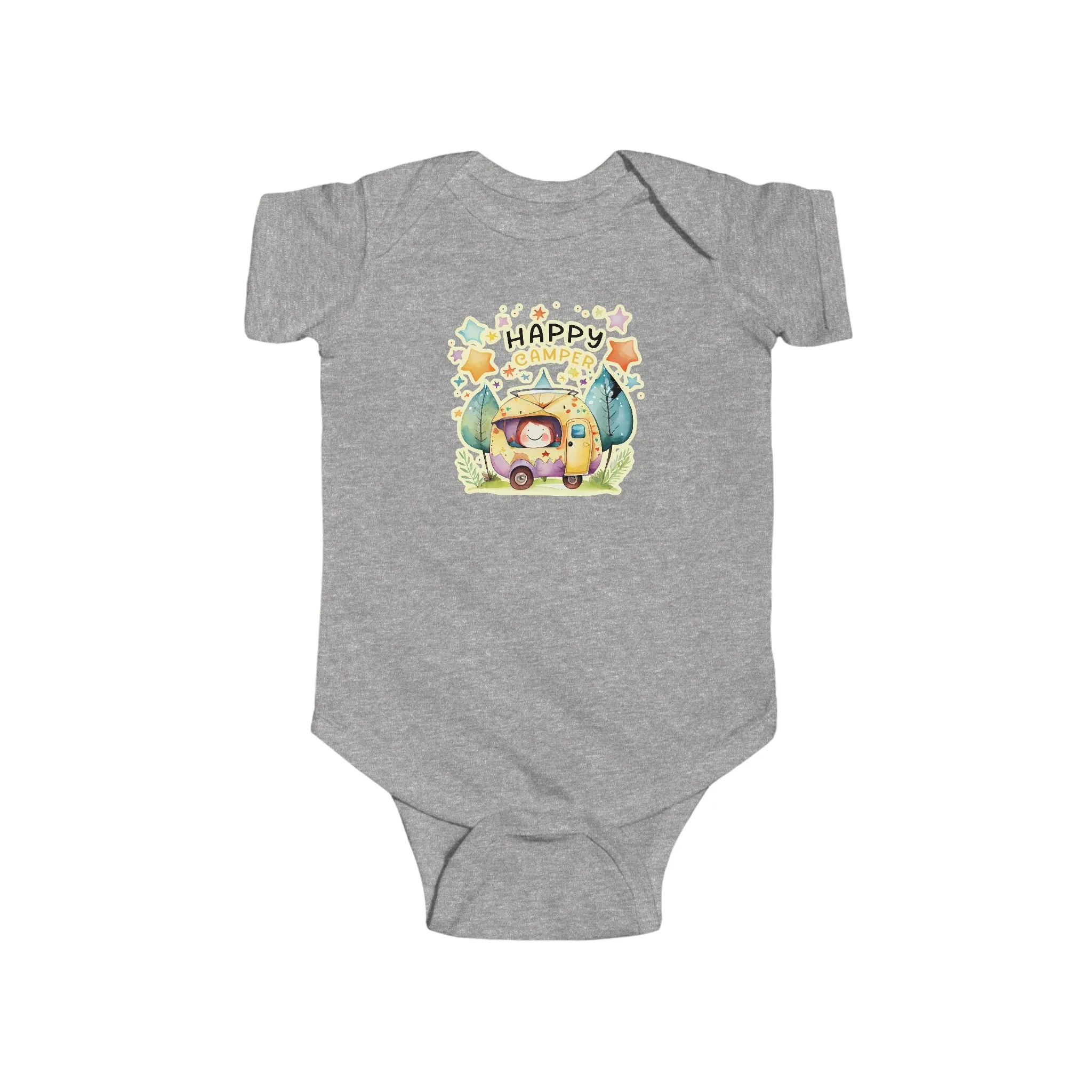 Happy Camper Infant Fine Jersey Bodysuit