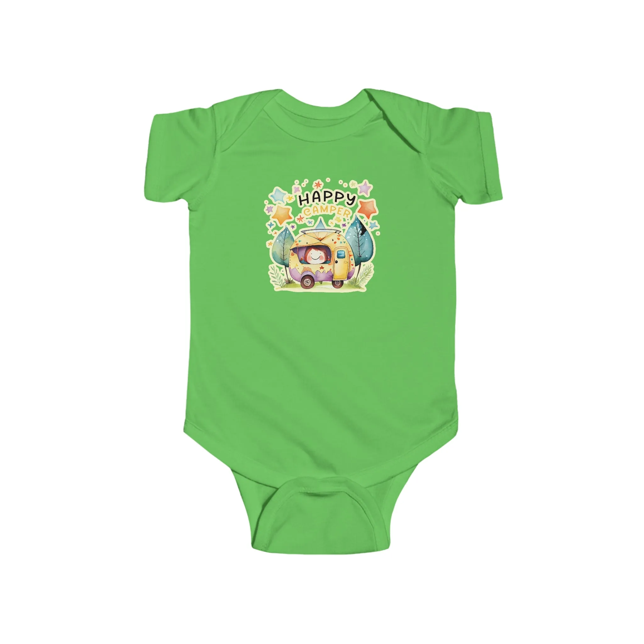 Happy Camper Infant Fine Jersey Bodysuit