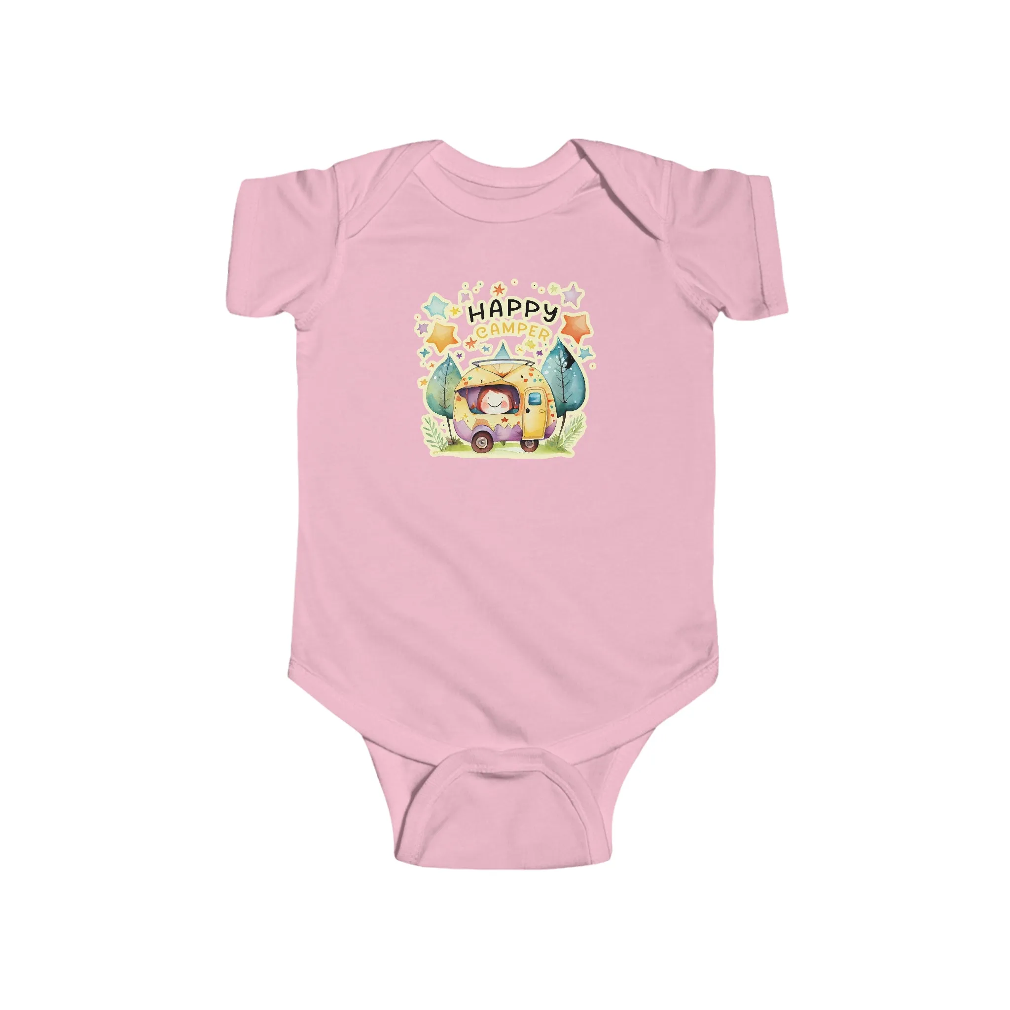Happy Camper Infant Fine Jersey Bodysuit