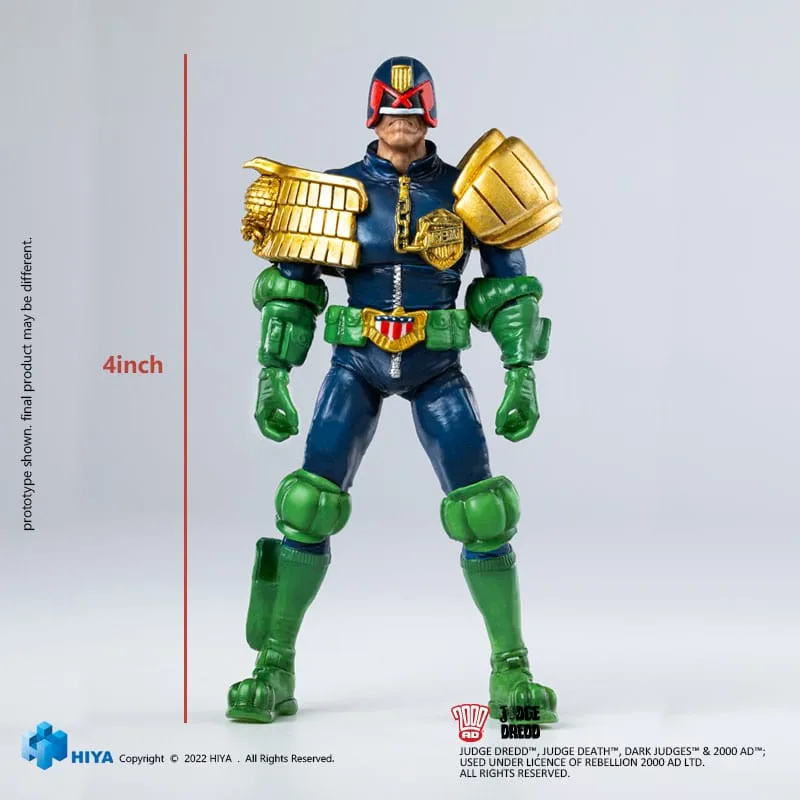 Hiya Toys 2000 AD Judge Dredd Gaze Into The Fist of Dredd Exquisite Mini 1/18 Action Figure