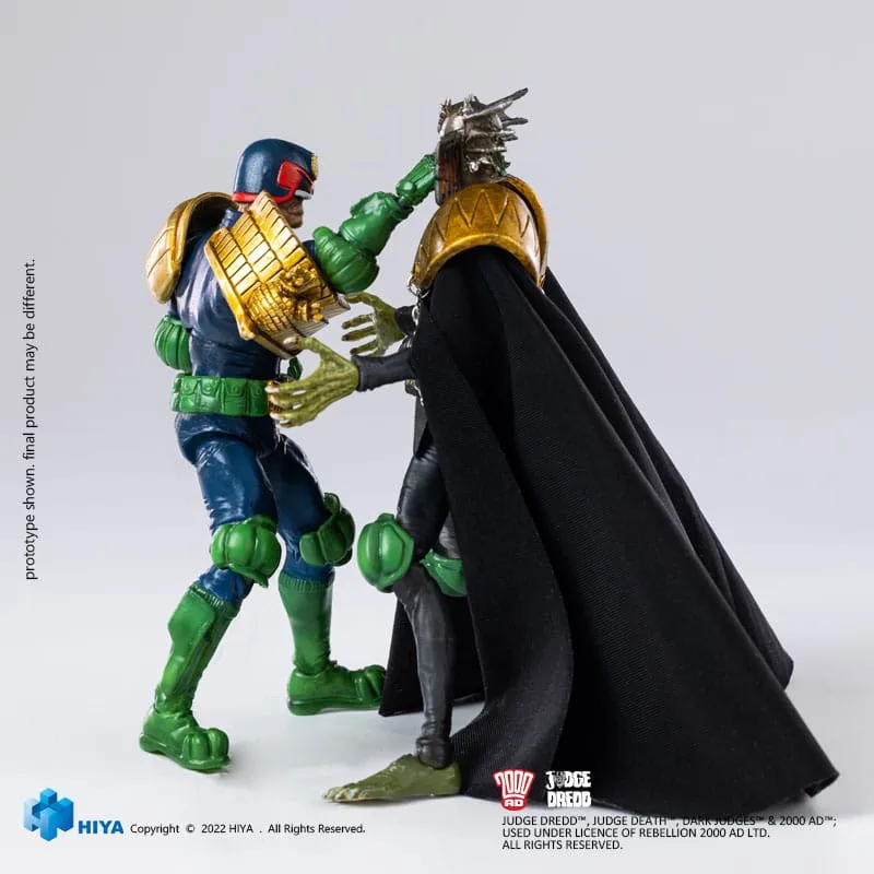 Hiya Toys 2000 AD Judge Dredd Gaze Into The Fist of Dredd Exquisite Mini 1/18 Action Figure