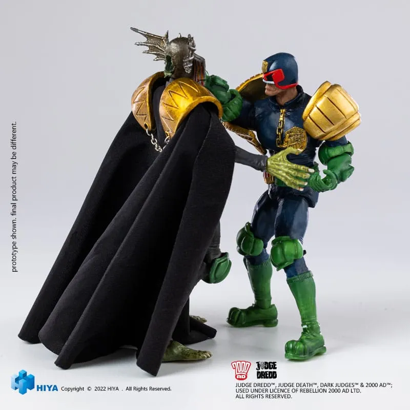 Hiya Toys 2000 AD Judge Dredd Gaze Into The Fist of Dredd Exquisite Mini 1/18 Action Figure